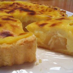 A picture of European Pear Custard Tart.