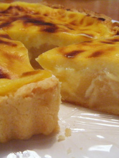 A picture of European Pear Custard Tart.