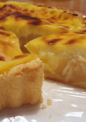 A picture of European Pear Custard Tart.