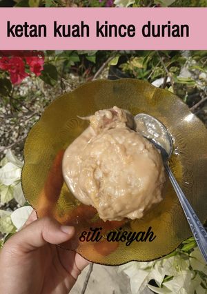 Foto resep Pulut durian (Ketan kuah kince durian)