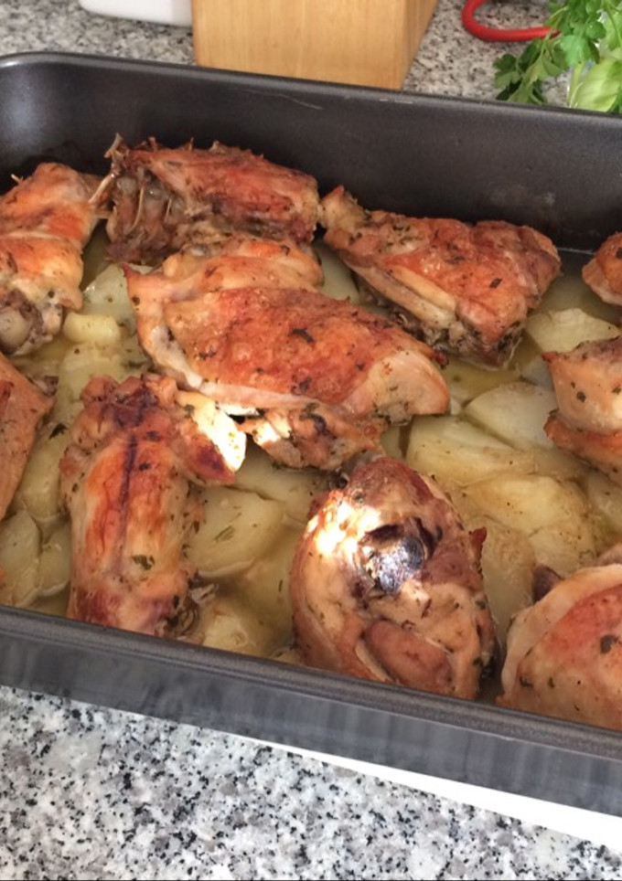 Una foto de Pollo a la estrella