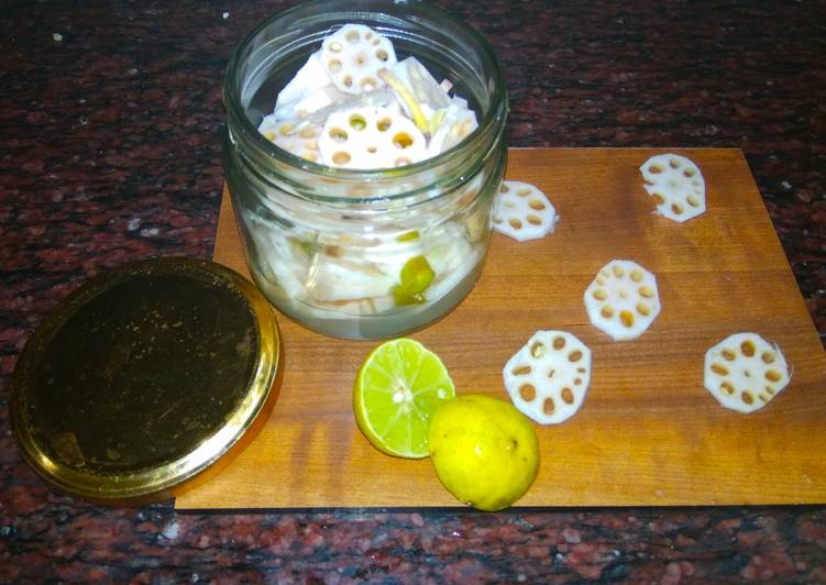 How to Prepare Any-night-of-the-week Lotus Stem Instant Pickle