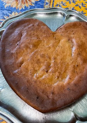 Une photo de Gâteau fondant aux bananes, mascarpone et sucre de prunes