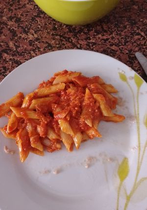 Una foto de Macarrones con Atún