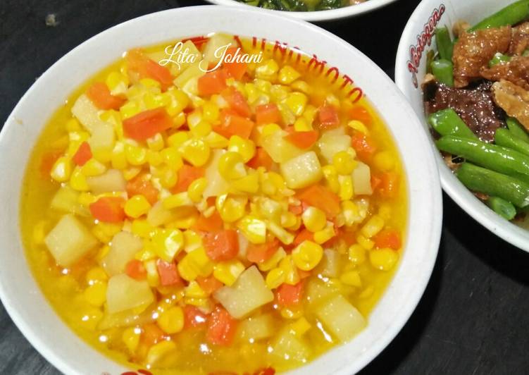 makanan Tumis Jakenwor (jagung kentang wortel) Jadi, Lezat