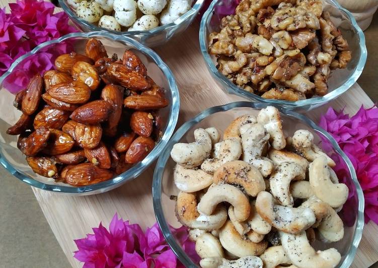 Simple Way to Prepare Super Quick Homemade Roasted Nuts