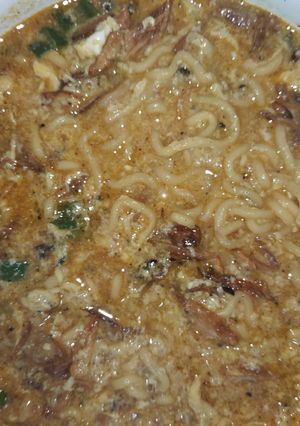 Foto resep Mie Kuah Merah Pedas Blackpepper