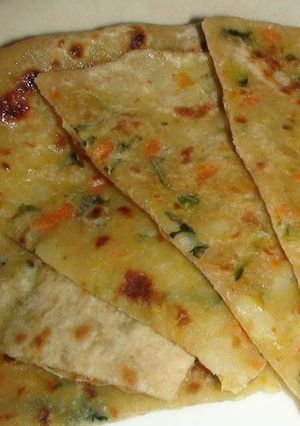 A picture of Pumpkin chapati.