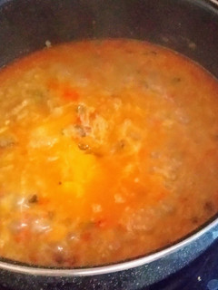 Una foto de Sopa de pan y huevo