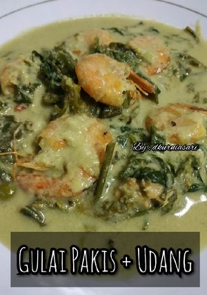 Foto resep Gulai Sayur Pakis/Paku + Udang