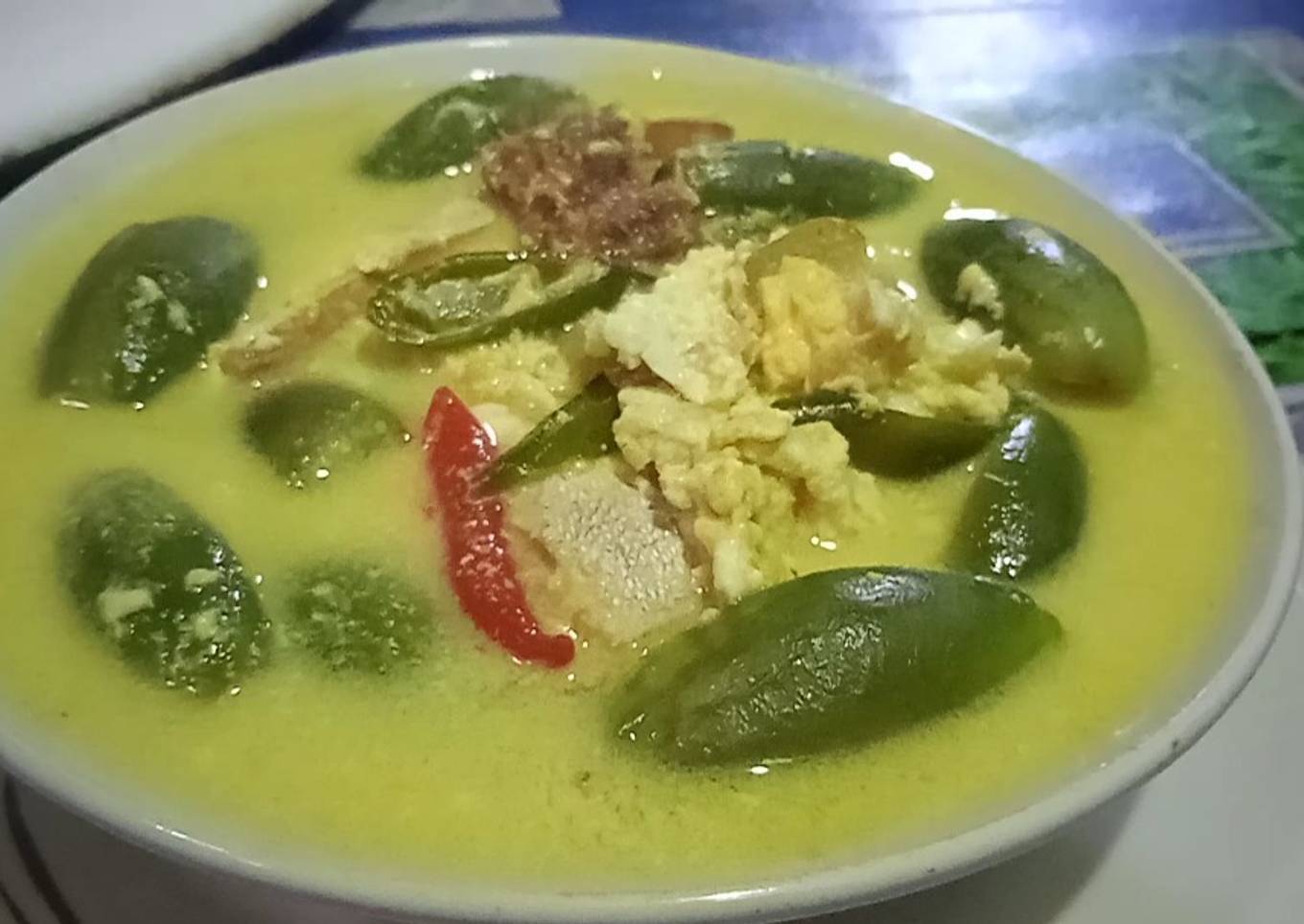 Iwak Karing Batanak (ikan asin masak santan)