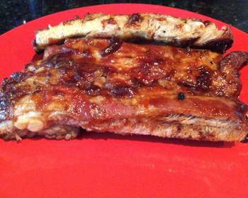 Latest Recipe Oven Baked Pork Ribs with BBQ Sauce Meat that comes off the bone Yummy