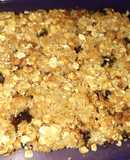 Barrita de frutos secos y avena