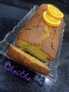 صورة لوصفة كيك بالزبيب و البرتقال 🍊💜