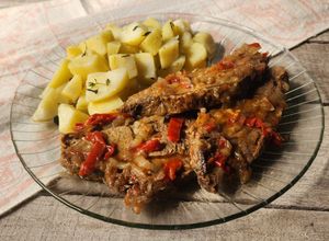 Una foto de 🍖🫑🧅Tapa de nalga a la criolla, doble cocción 🍖La receta que no falla 🧅🫑🍖