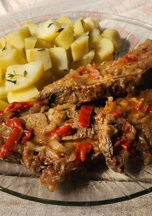 Una foto de 🍖🫑🧅Tapa de nalga a la criolla, doble cocción 🍖La receta que no falla 🧅🫑🍖