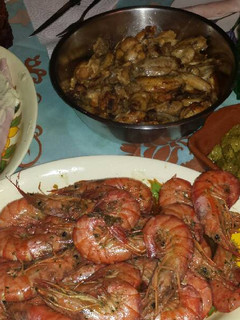 Una foto de Gambas con pimentón