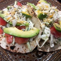 A picture of Crazy yummy chicken tacos!.