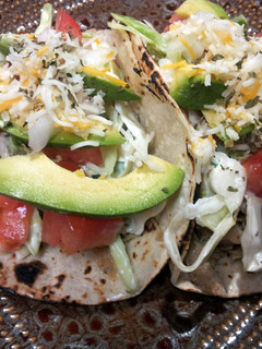 A picture of Crazy yummy chicken tacos!.