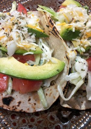 A picture of Crazy yummy chicken tacos!.