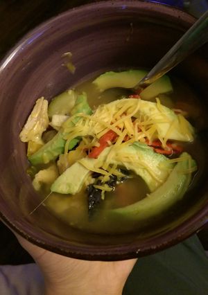 A picture of Better Than Life- Chicken Tortilla Soup.