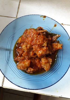 Foto resep Oseng mercon daging khas jogja