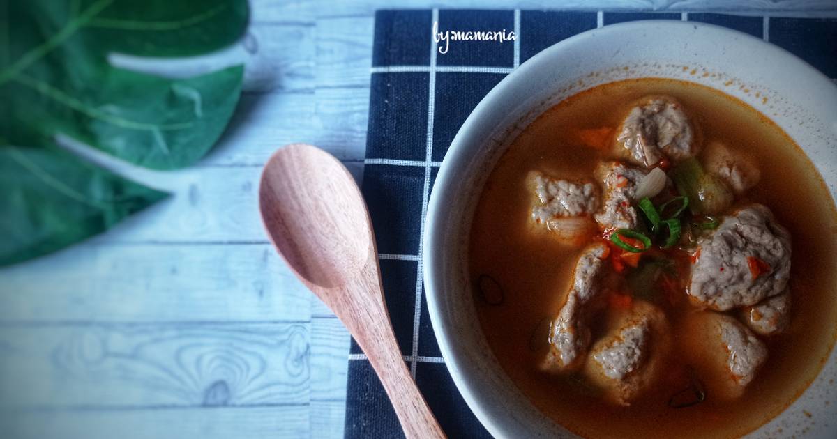 Resep Bakso Ikan Rebus Kuah Pedas Oleh Mama Nia Cookpad