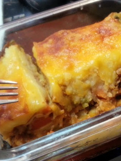 A picture of Potato Crust Lasagna.