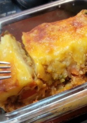 A picture of Potato Crust Lasagna.