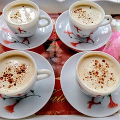 A picture of Creamy Expresso Coffee (with fresh cream).