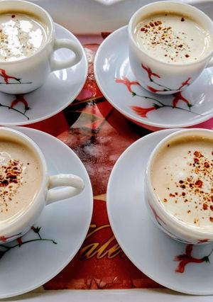 A picture of Creamy Expresso Coffee (with fresh cream).