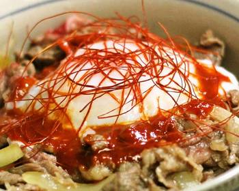 Unique Cuisine Tokyostyle Gyuudon Beef Rice Bowl Delicious Steady