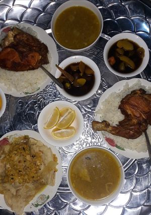 صورة لوصفة تشريب دجاج بالحمص المجروش