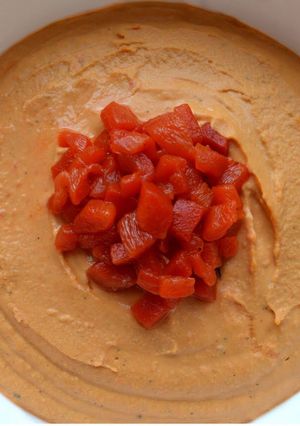 A picture of Roasted Red Pepper Hummus.