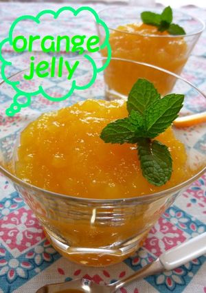 A picture of Soft and Wobbly Orange Jelly.