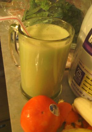 A picture of tangerine protein machine.
