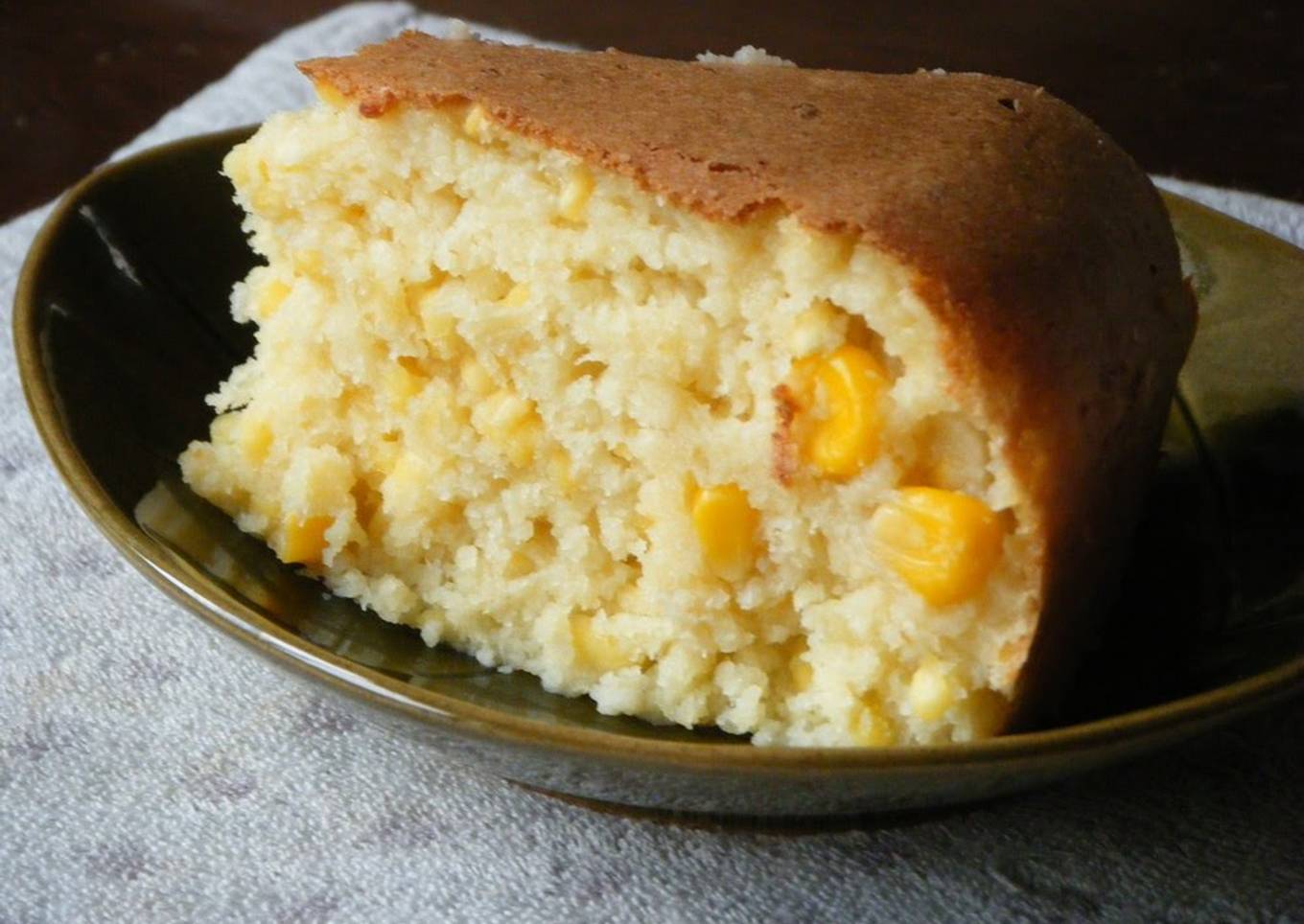 Okara Sweet Corn Cake