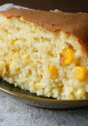A picture of Okara Sweet Corn Cake.