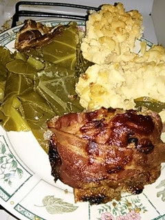 A picture of Rita's Bacon Meatloaf.