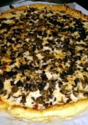 A picture of No Rise Parmesan Scone Pizza Crust.