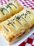 Easy Sweet Bean Paste & Chestnut Pie Using Frozen Puff Pastry