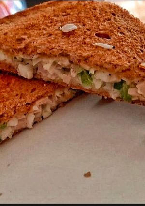 A picture of Brown Bread Veg. Sandwich.