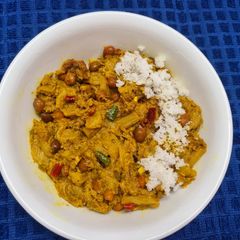 Satvik Taro Stem / Kochu Saag Ghonto A picture of Satvik Taro Stem / Kochu Saag Ghonto.