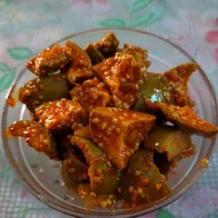 Kera (mango)pickle A picture of Kera (mango)pickle.