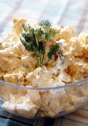 A picture of Tina's Potato Salad.