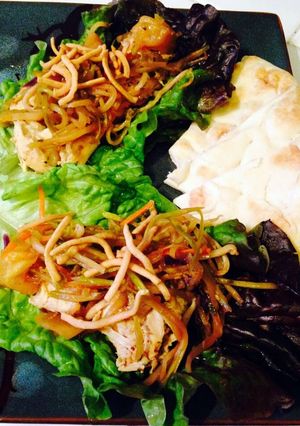 A picture of Ray's Pineapple Teriyaki Wraps.