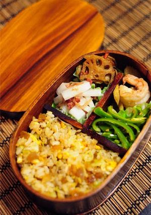 A picture of Narazuke Fried Rice Bento.