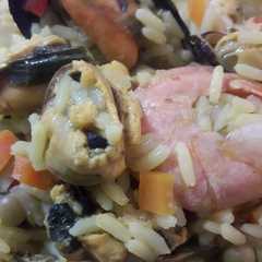 Una foto de Cazuela de mariscos