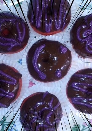Foto resep Donat buah naga ala Riyanti😉😋