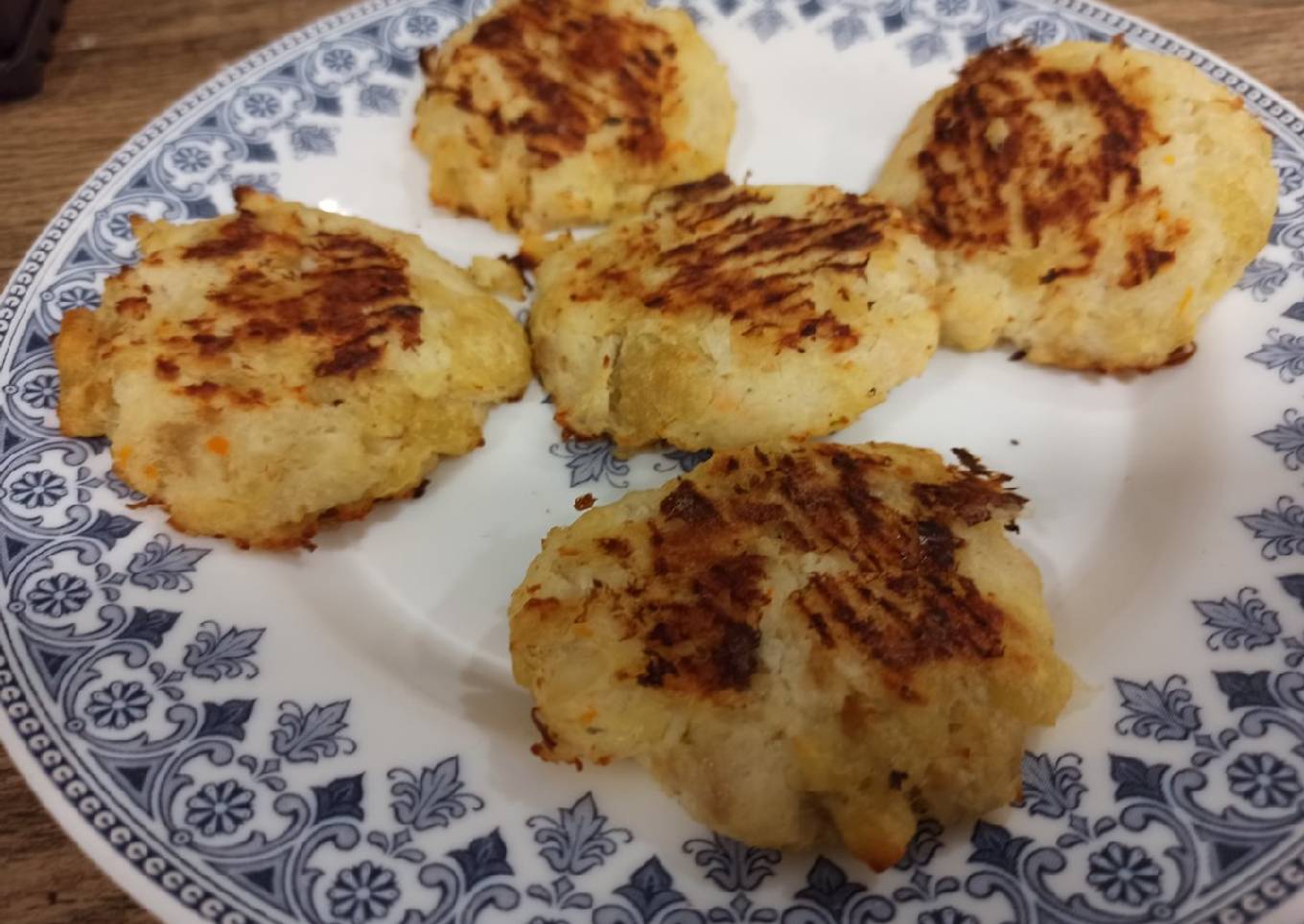 Hamburguesa de merluza con patata (BLW)